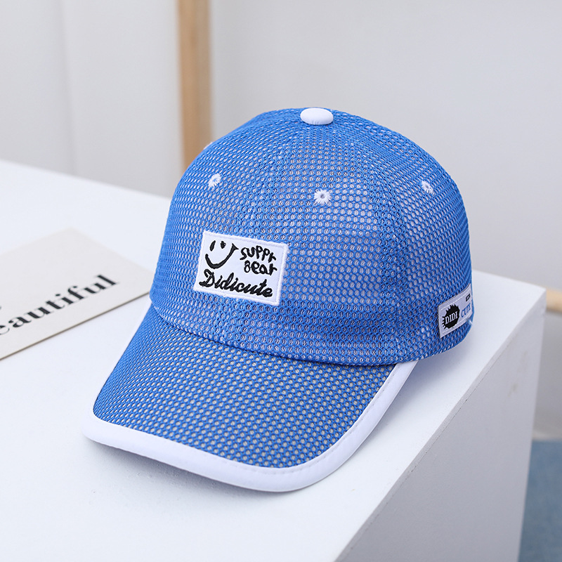 儿童帽子夏季薄款男童防晒宝宝遮阳鸭舌帽男孩夏天太阳帽网眼凉帽详情9