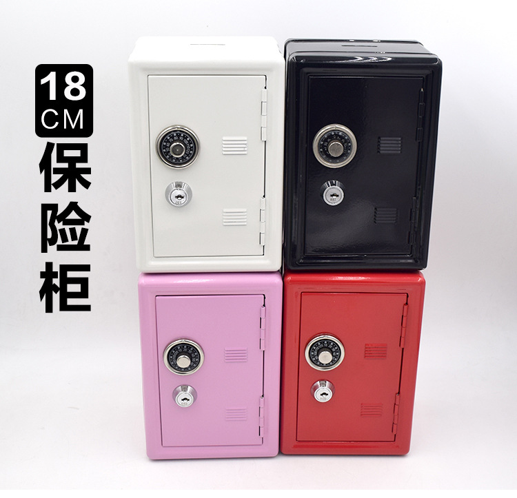 Zhongfu Creative Metal Mini Safe English Dictionary Password Piggy Bank 18 cm Savings Safe pic 1