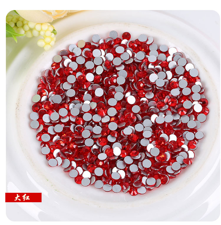 厂家直销平底水钻 水晶玻璃钻 美甲贴钻 diy手机壳材料 整包批发详情28