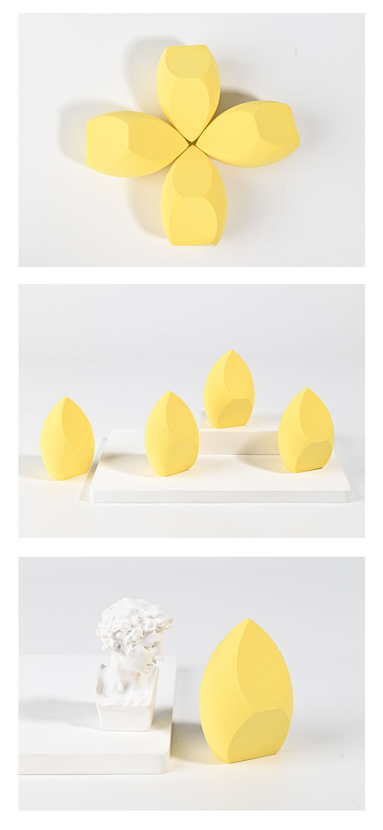 干湿两用三刀切美妆蛋粉扑化妆海绵工具Q弹气垫海绵粉扑化妆蛋详情9