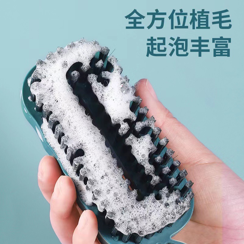 严选喜跃家用高档耐用双色刷子洗衣服硬毛衣刷鞋刷加厚塑料弹力丝详情22
