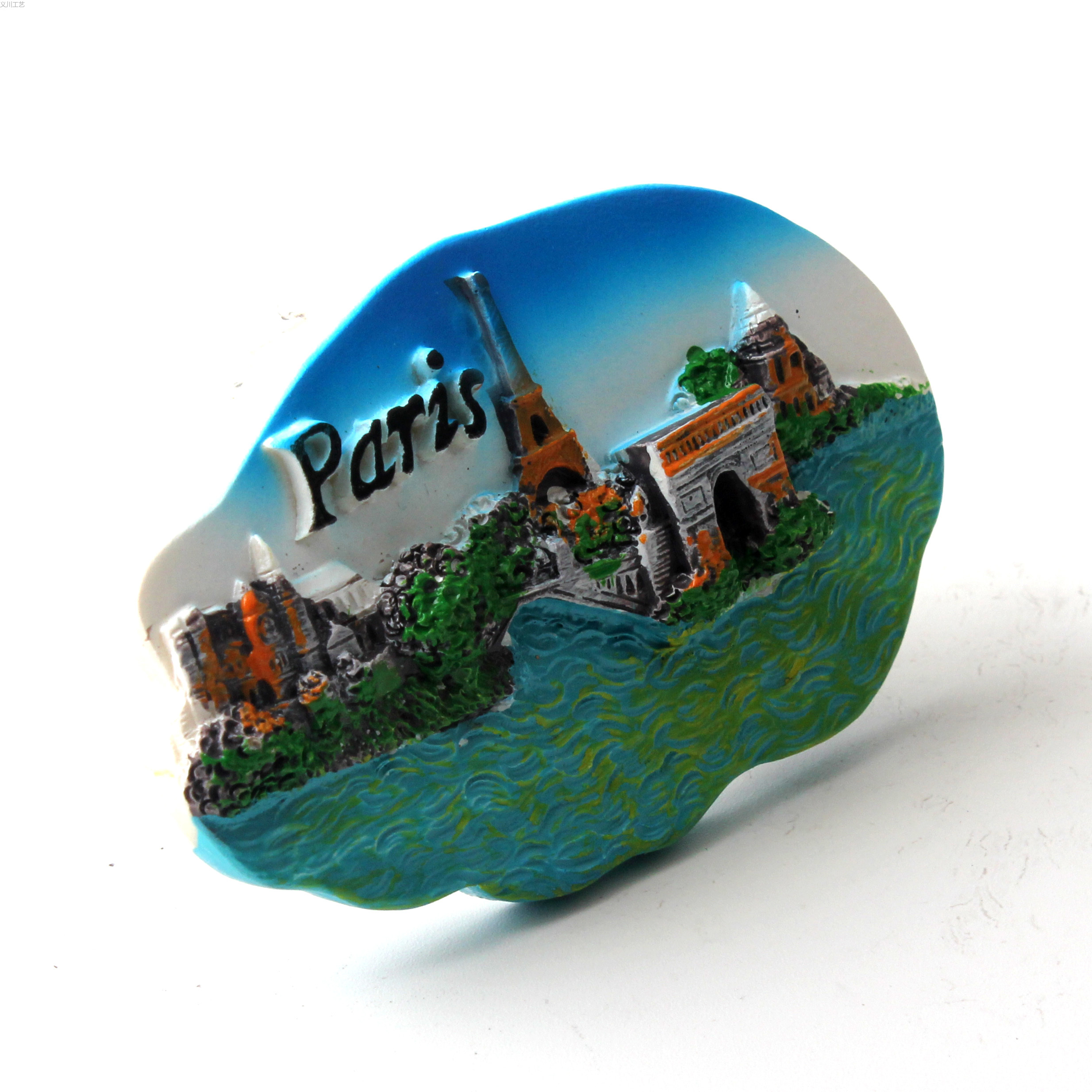 现货秒发 法国巴黎埃菲尔铁塔3D浮雕树脂冰箱贴 法国旅游纪念品批发详情6