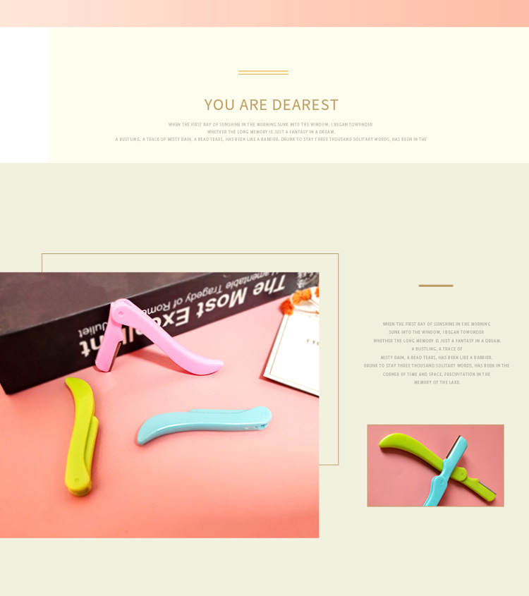 Wholesale stainless steel sharp eyebrow trimmers, makeup eyebrow trimmers, hair trimmers, eyebrow trimmers and beauty tools from the manufacturer pic 2