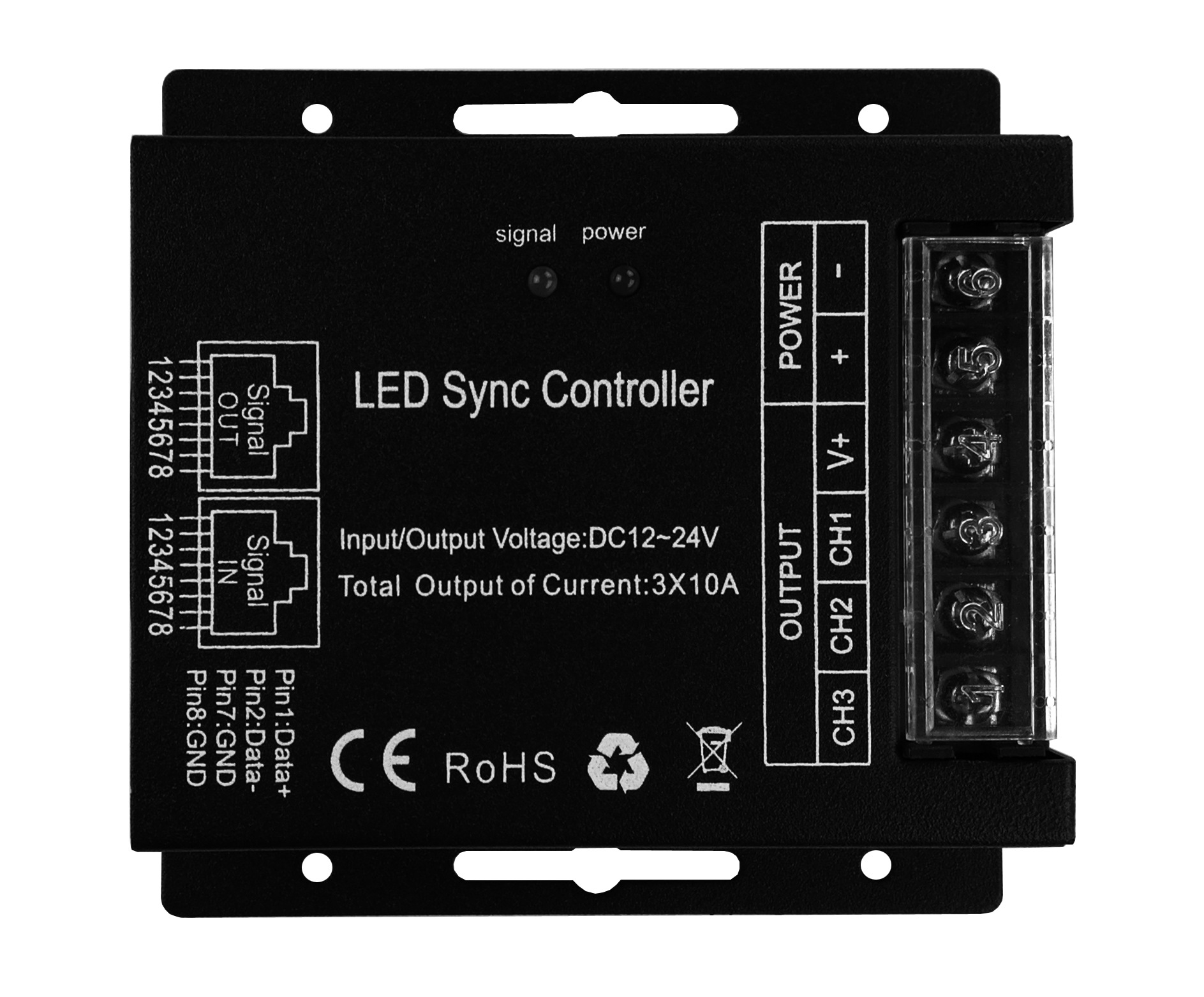 LED wireless 20-key controller, RGB light strip controller, PWM seven-color synchronous controller pic 2