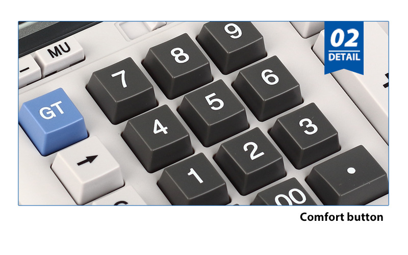 Large desktop stall business OSALO calculator with 12-digit display and dual power solar calculator pic 7