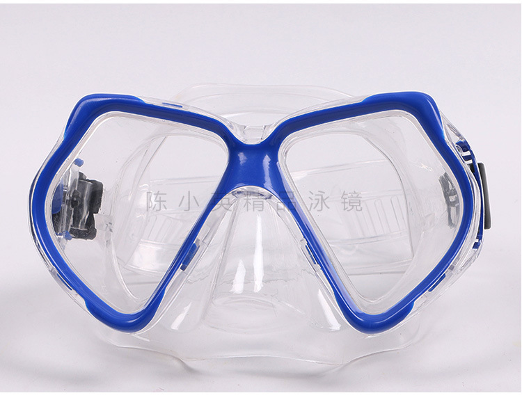 Factory direct sales of tempered glass l large frame diving goggles, swimming masks, high-end blister packaging pic 4