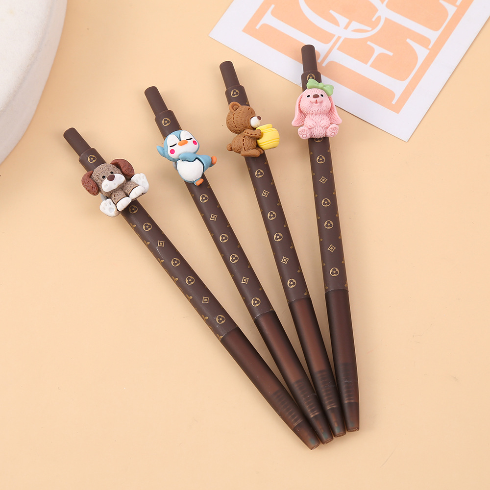 Zhongfan Box set Trendy pet Press Gel Pen 0.05m Cartoon Card Love Signature Pen, a pen for primary school students to write and take exams pic 6