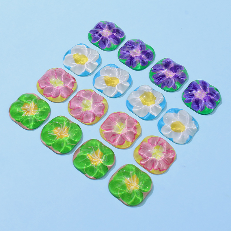 Water ripple flower ear stud patches, retro hair clips, mobile phone cases, DIY handcrafted materials, bulk goods, accessories wholesale pic 12