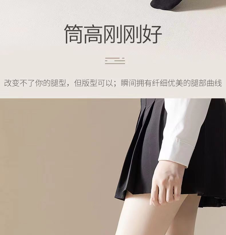 Sock stall, one-piece consignment delivery, color-blocking calf socks for women, spring and autumn style, black and gray patchwork, Japanese-style long thigh-high socks, half-leg slightly pressed black calf socks, one-piece consignment delivery pic 19