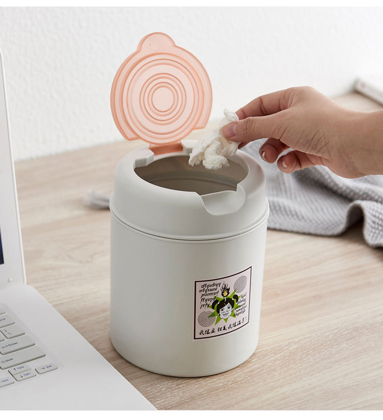 The new mini desktop trash can from X127 manufacturer is a creative household product with a lid for office and bedroom garbage storage pic 13