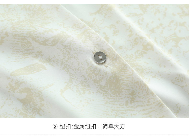 2023春季新款情侣睡衣女印花冰丝长袖长裤套装可外穿男士家居服夏详情17