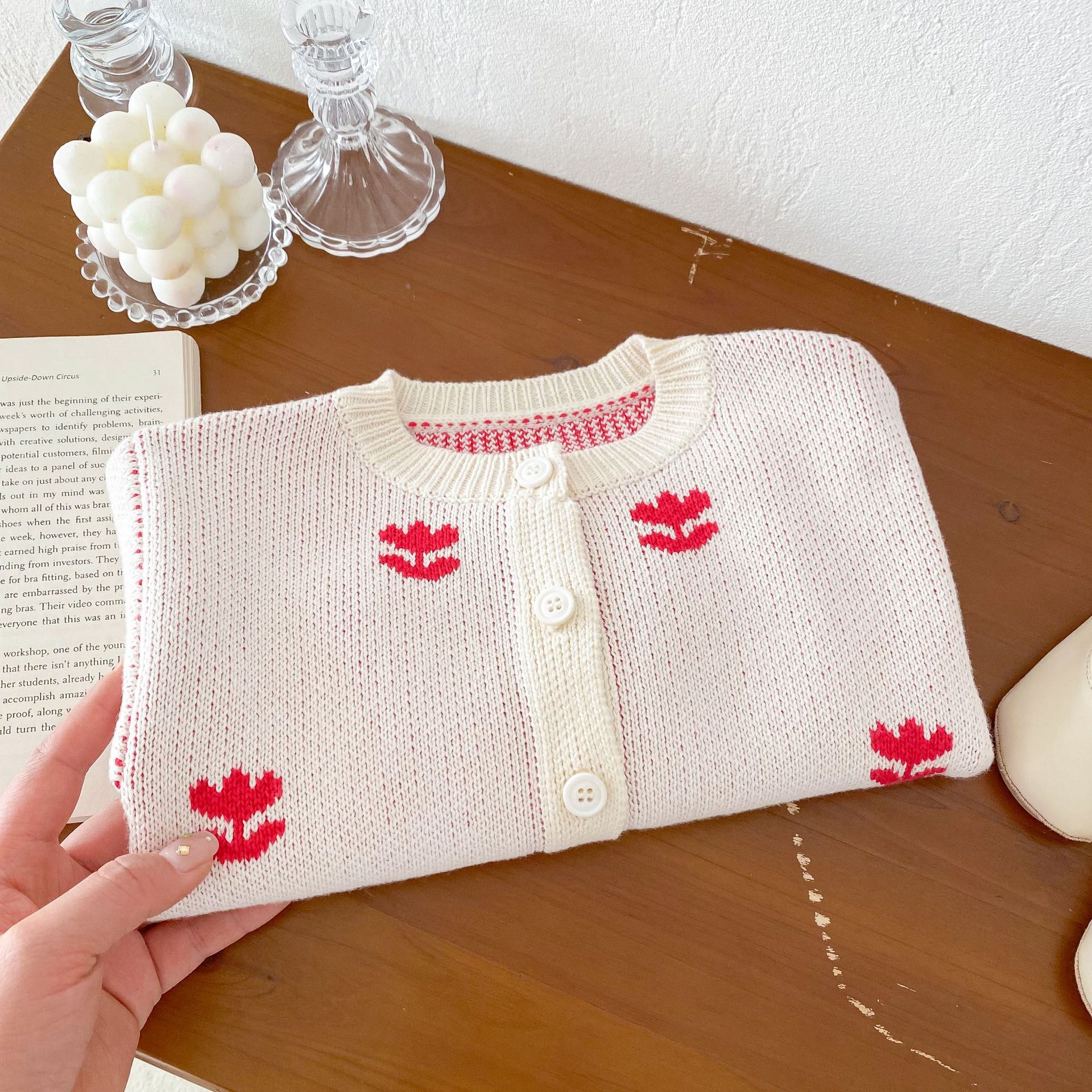 2024秋季新款中小童衣服韩版童装毛衣外套女童拼色公主针织开衫详情22