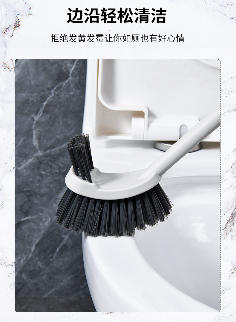 长柄马桶刷双面无死角卫生间厕所刷清洁刷子家用挂墙式软毛洁厕刷详情9
