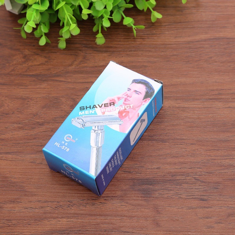 Low-price wholesale of iron shavers, 578 razor frames, plastic boxes, street stalls, two-yuan store supply pic 3