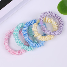 Mesh bun, large intestine circle, ponytail hair tie, fresh and fairy-like ins hair tie, sweet double-layer fabric hair tie wholesale pic 21