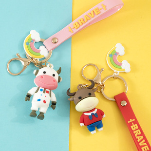 创意可爱卡通软胶宇航员钥匙扣太空人汽车钥匙链情侣包挂件小礼品详情16