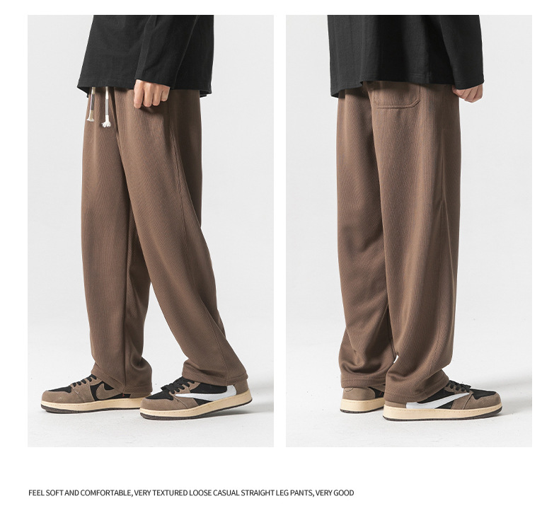 8 colors to choose from, 350g heavy-weight straight-leg sweatpants, a new style for men in the autumn of 2023, featuring loose, casual and sporty pants pic 22