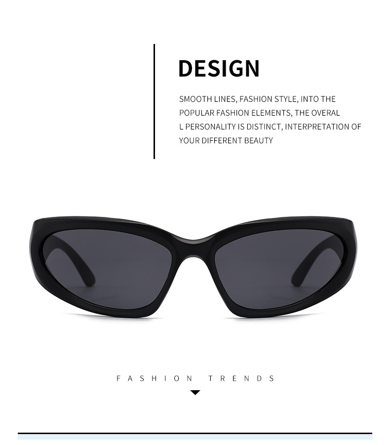 千禧未来感新款Y2K辣妹太阳镜骑行朋克运动网红墨镜女跨境潮眼镜详情6