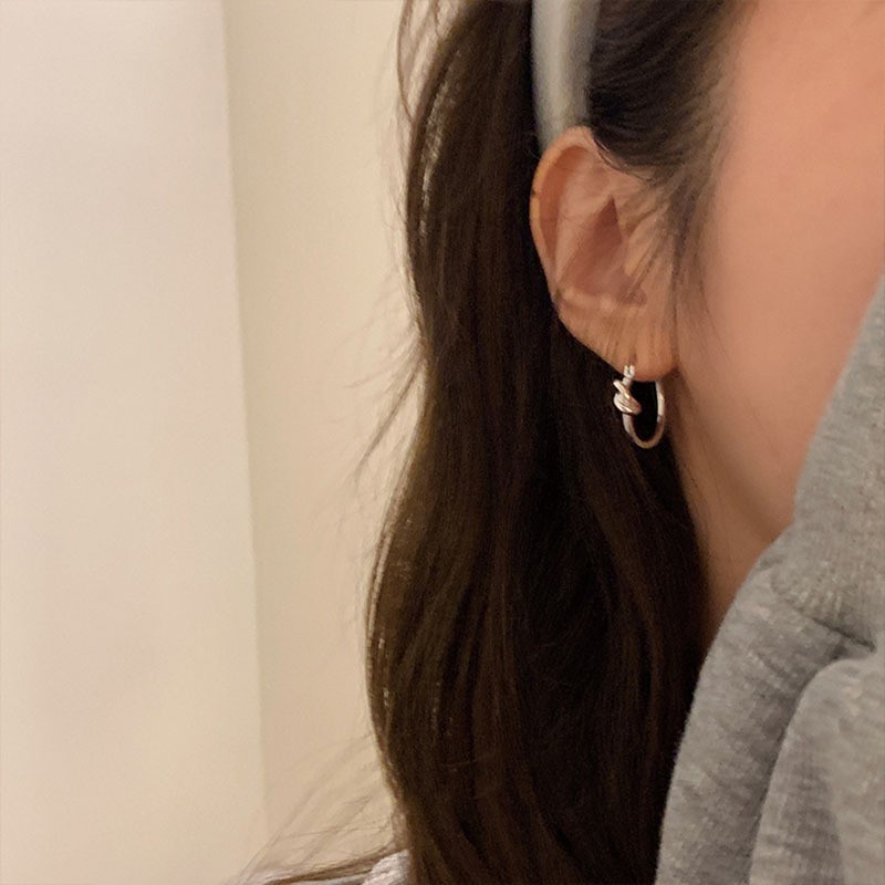 925纯银针耳钉女2023新款小众个性百搭高级感耳环简约养耳洞耳饰详情25