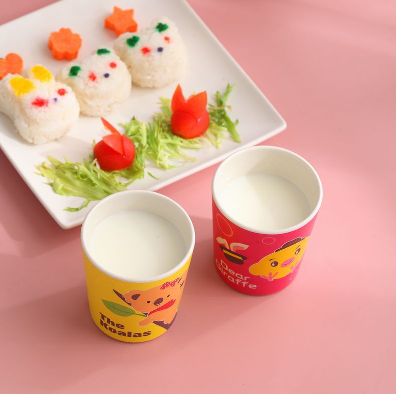 Zhimiado bambú fibra niños beber tazas beber tazas bebé beber tazas enjuague de boca madre tienda de suministros pic 4