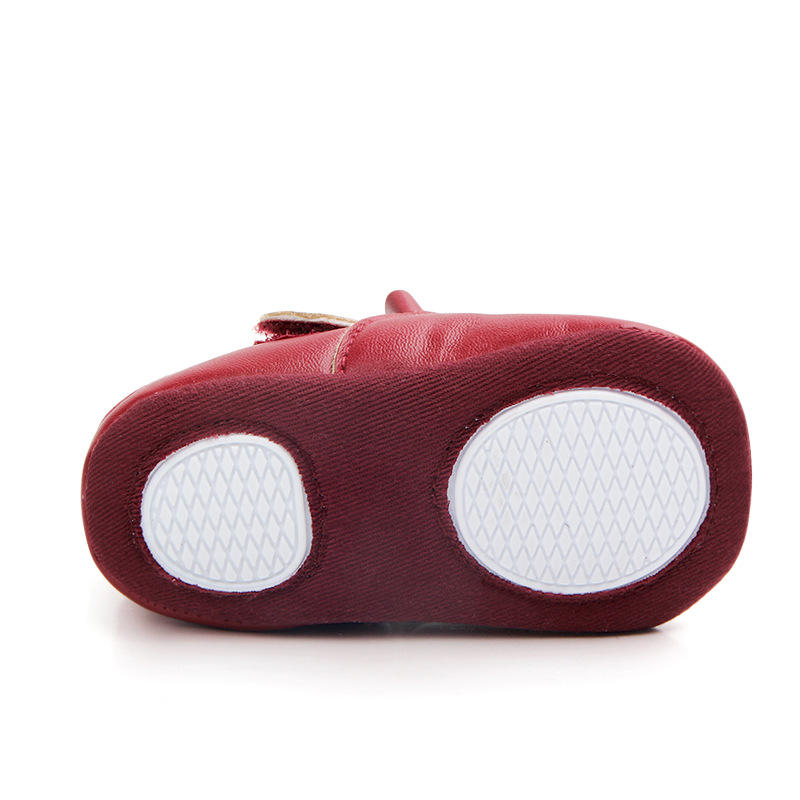 Wholesale of best-selling multi-color perforated baby shoes, anti-slip walking shoes, semi-rubber soles and soft-soled baby shoes 0921 pic 21