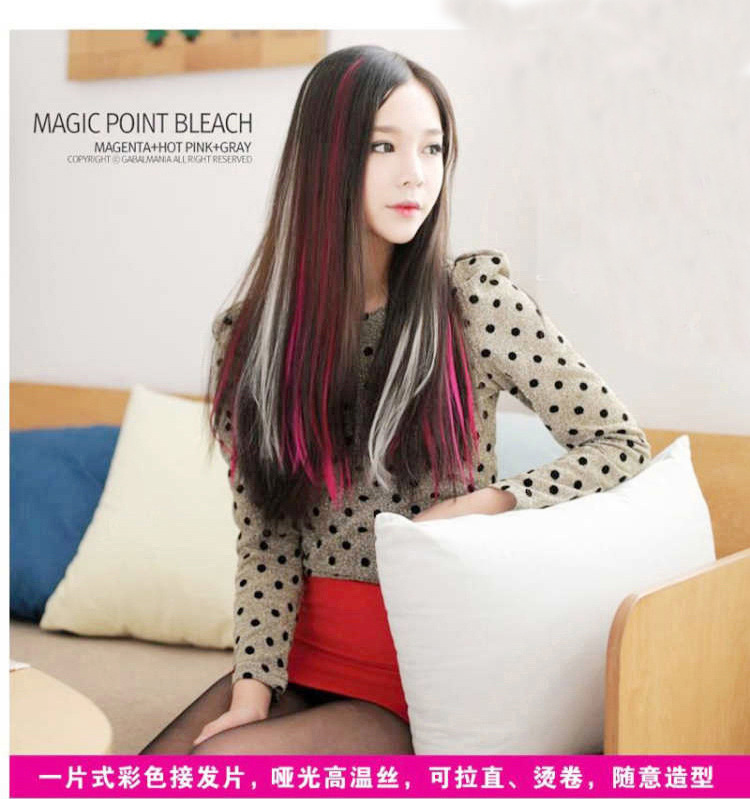 Hair extensions, hair extensions, colored hair extensions, straight hair extensions, colored hair extensions, simulated hair, high-temperature silk, curly hair extensions, lengths for women pic 4