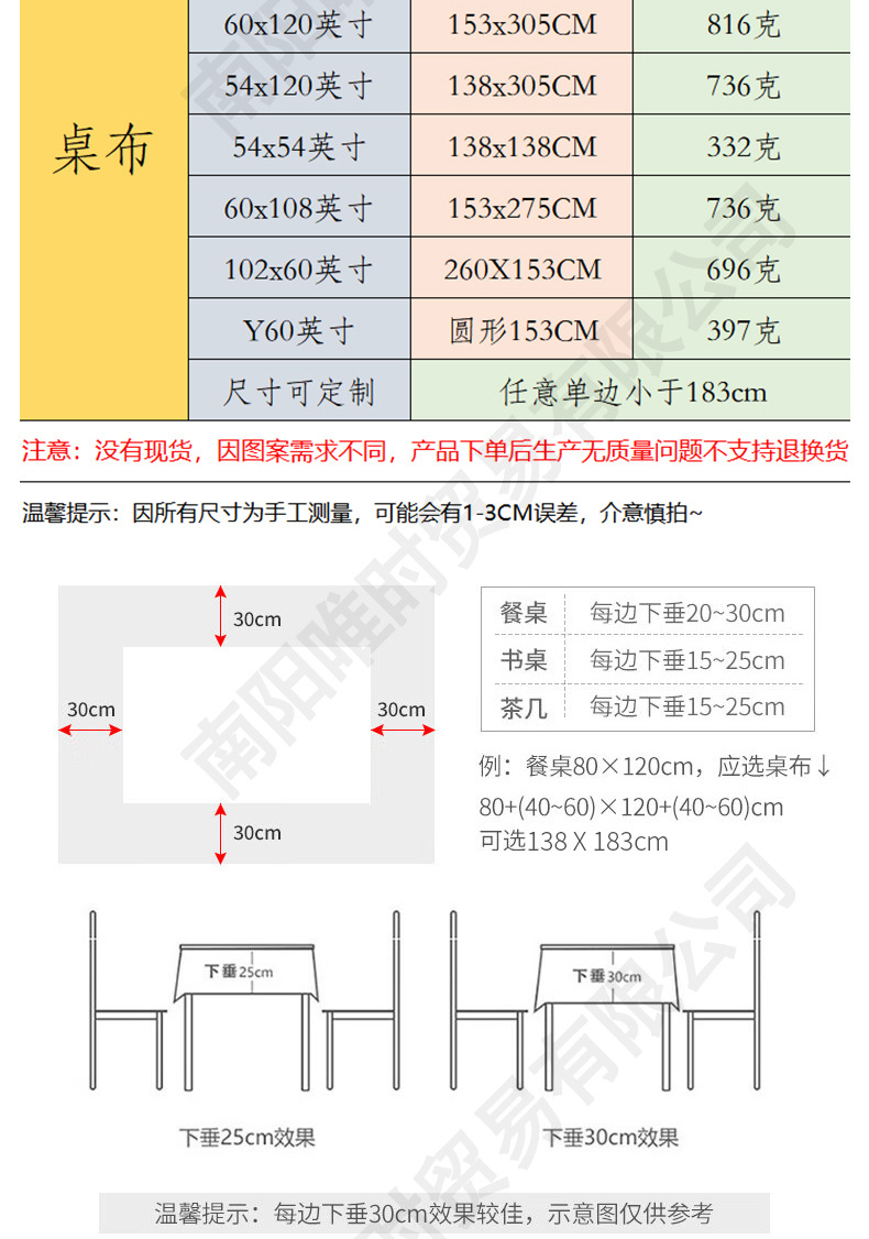 跨境感恩节日南瓜枫叶秋季桌布防水防油派对活动装饰茶几台布批发详情3