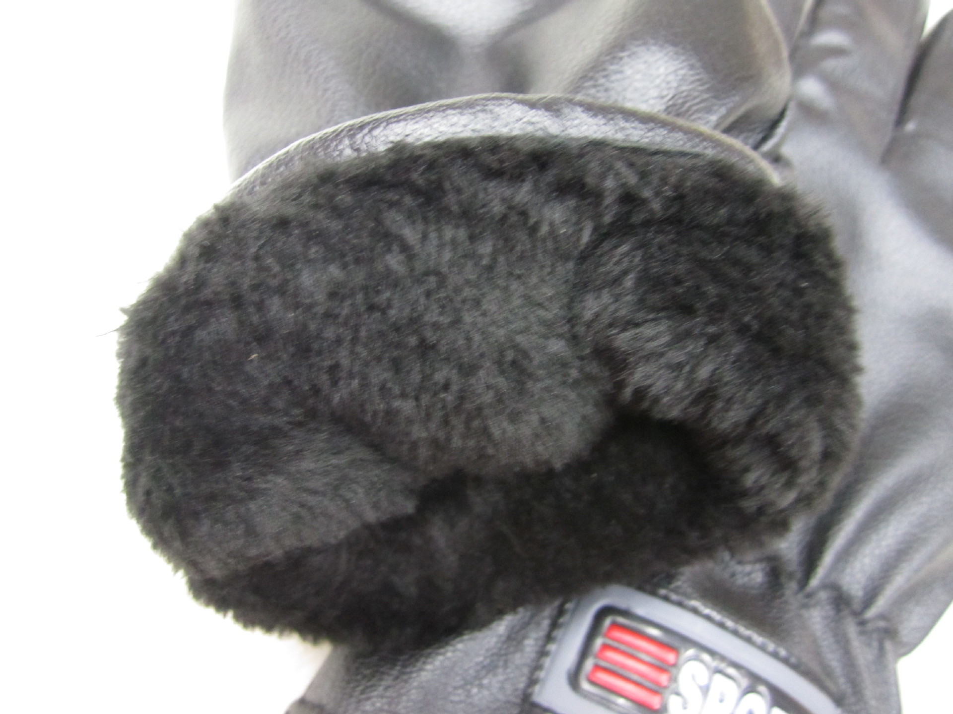 Cross-border PU gloves, adult sheepskin texture with fleece, winter windproof three-dimensional outdoor cycling warm leather gloves pic 15