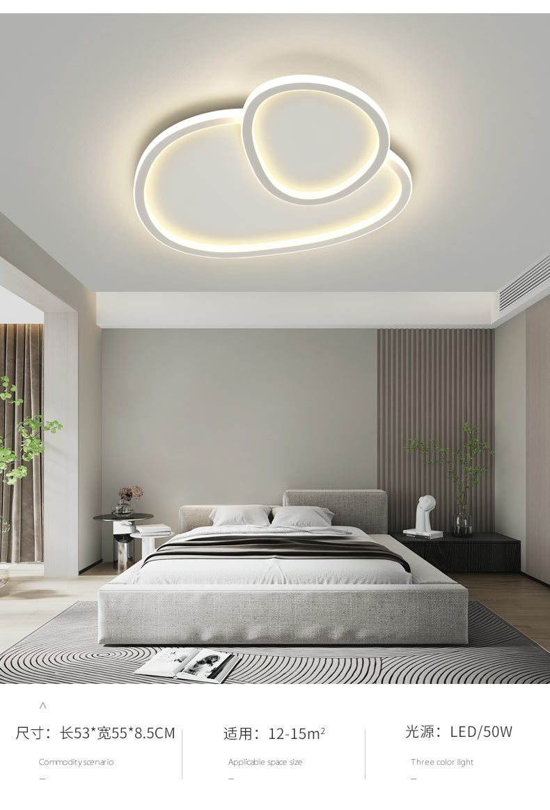 Nube influenciador techo lámpara estilo crema moderno cálido chicos niñas niños luz de habitación luz de dormitorio calabaza luz de red pic 2