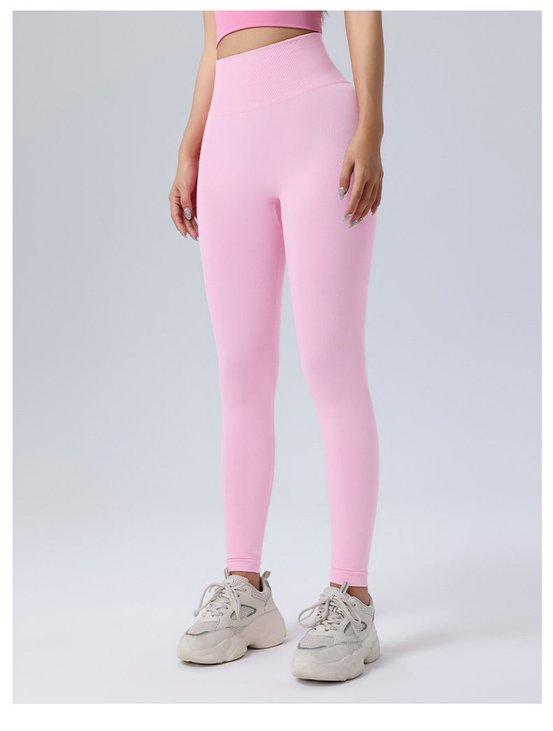 Ruxi European and American fitness pants, no embarrassing lines, nude feel sports tight pants, high-waisted peach lifting buttocks lulu yoga pants for women pic 11