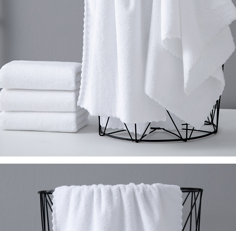 厂家批发一次性珊瑚绒毛巾餐厅宾馆美容院KTV方巾柔软吸水白毛巾详情13