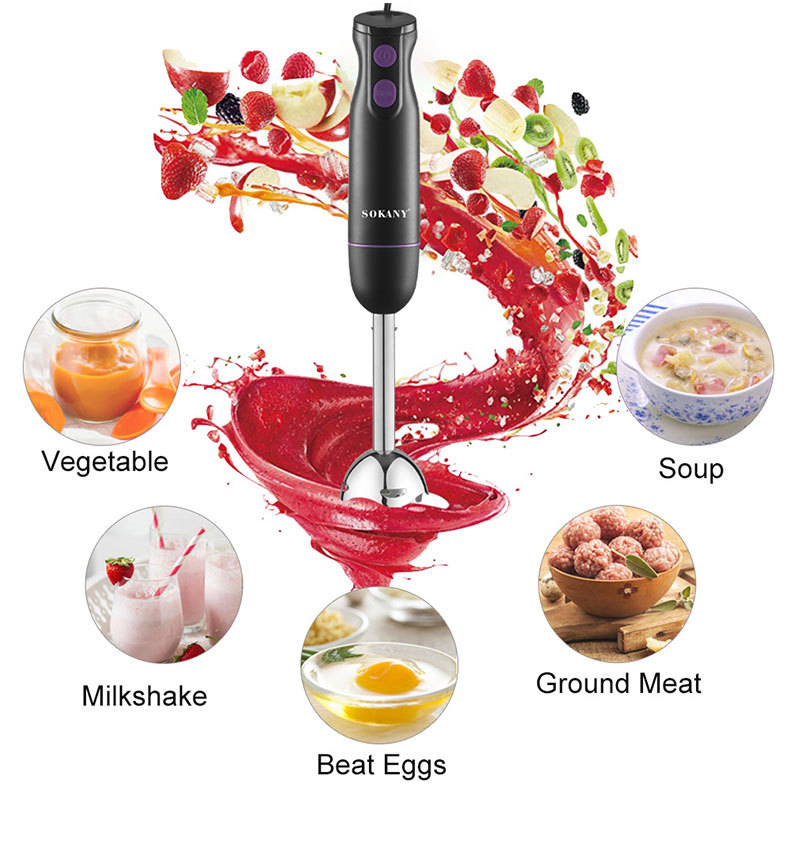 sokany1705 Baby food maker, baby food stick, multi-functional household electric blender, small and mini pic 2