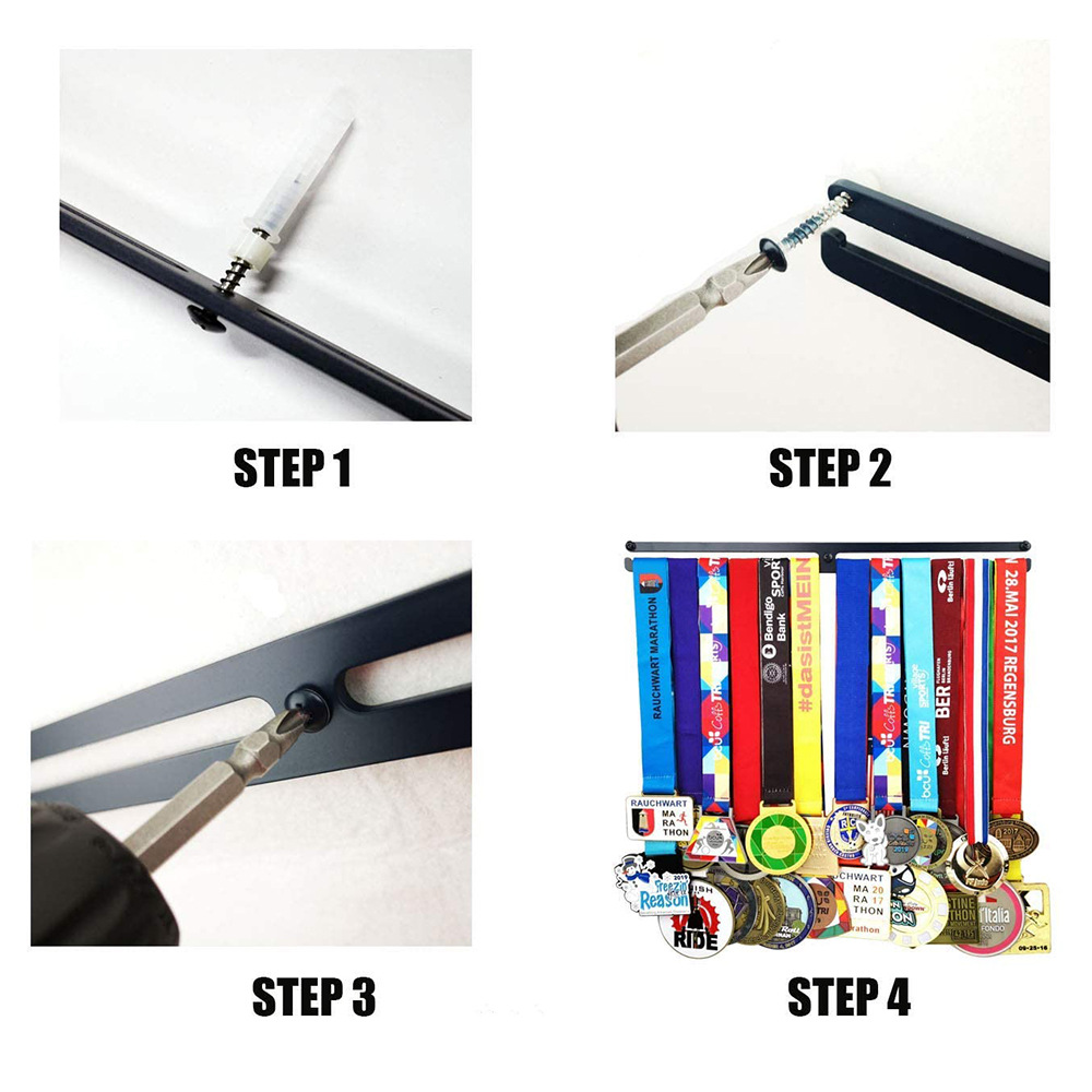 跨境爆款金属奖牌收纳架家居美式墙壁奖牌展示架壁挂形状墙面装饰详情3