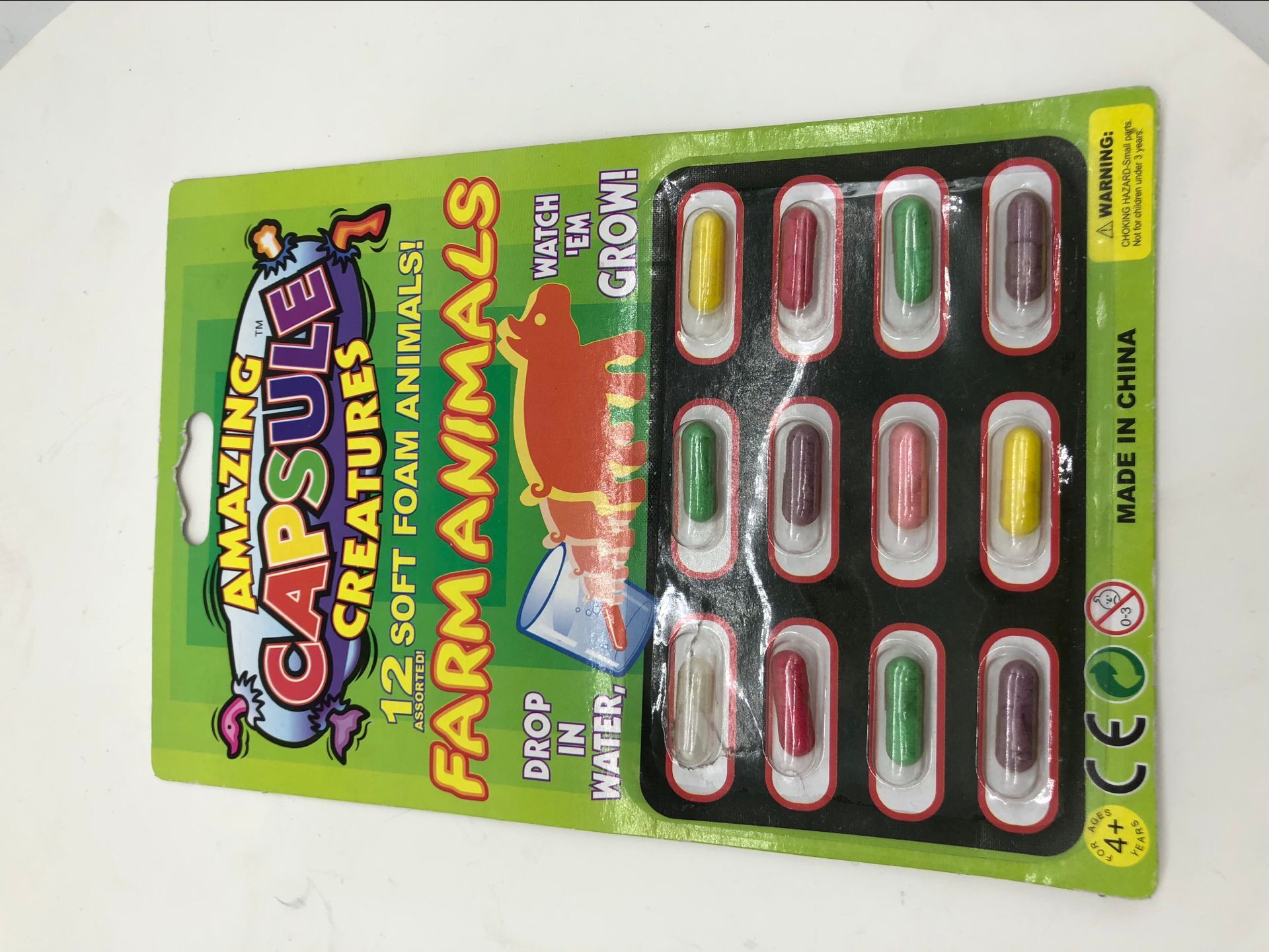 鼎浩 2025新款膨胀胶囊海洋宝宝动物泡水大动物胶囊厂家批发 12个/卡详情7