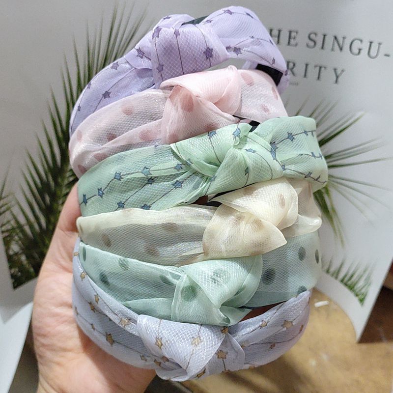 韩版发箍古风布艺头箍简约百式交叉打结显脸小发卡头扣发饰批发详情11