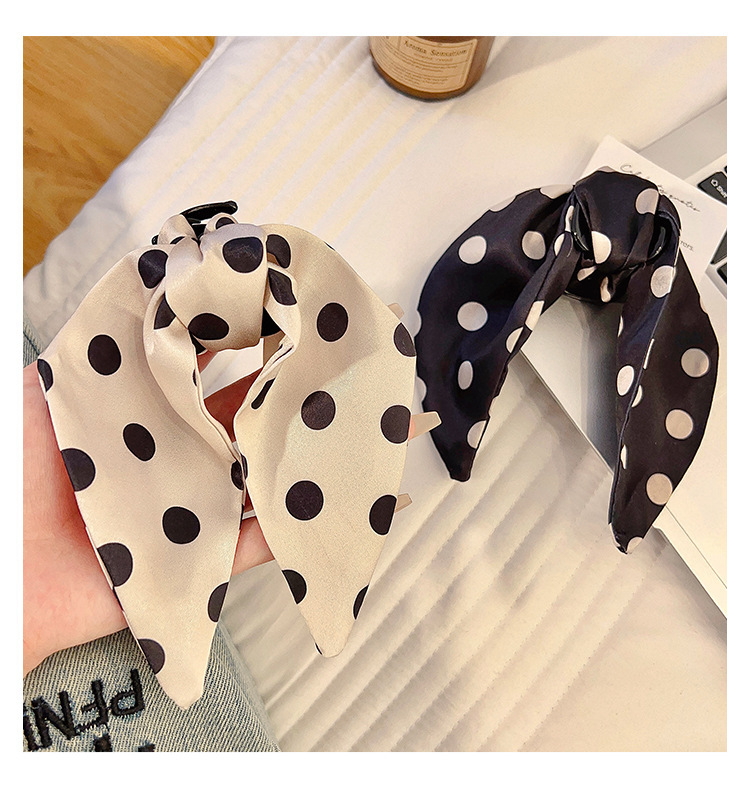 玫瑰的故事刘亦菲黄亦玫同款波点抓夹女高级感后脑勺马尾半扎发夹详情7