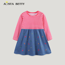 24秋季新品女童卫衣欧美风格针织棉卡通印花圆领儿童运动衫详情15