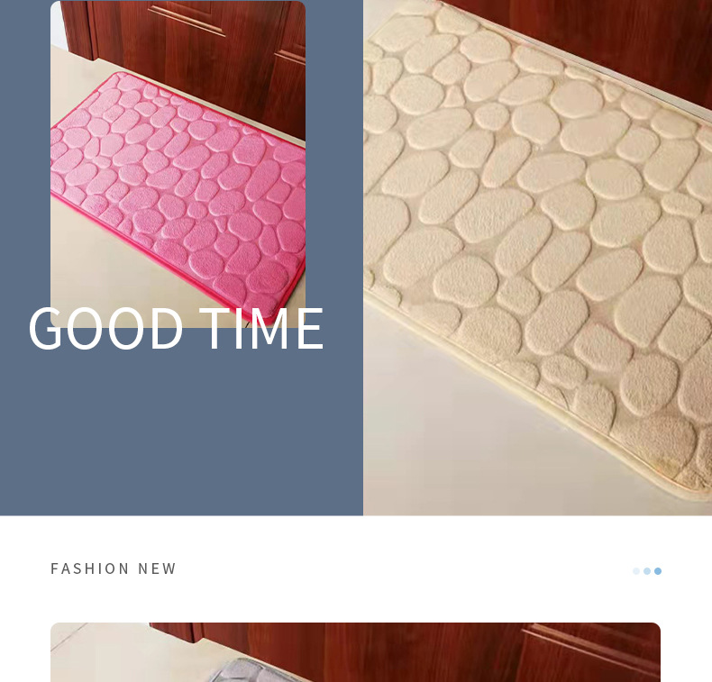 Alfombra coral fleece piedra en relevo hogar memory foam dormitorio baño engrosado absorbente alfombra alfombra antideslizante pic 17