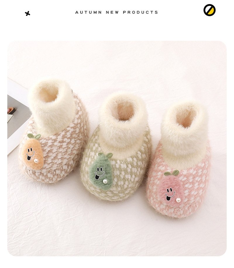 Zapatos de bebé invierno engrosado calor suela suave paso 0 un junio hombres y mujeres zapatos de bebé calcetines zapatos de algodón zapatos de paso otoño invierno pic 10