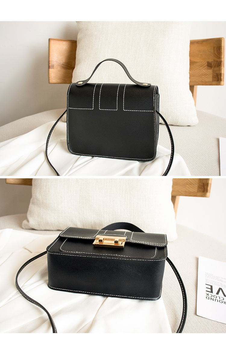 ladies hand bag2021 New Style Sewing Thread Lock Small Square Bag Gift Small Bag one-piece consignment pic 15