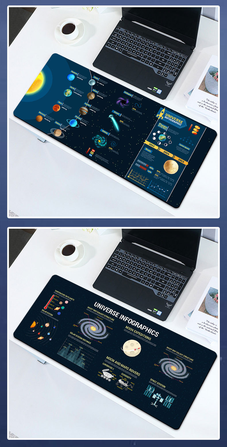 星球鼠标垫厂家星空 太阳系定 制个性桌垫游戏跨境电商EABY亚马逊详情22