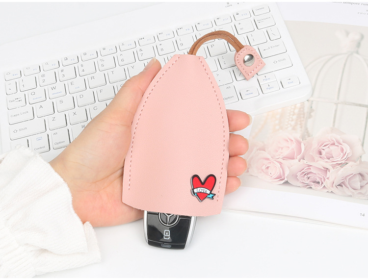 时尚创意抽拉式卡通可爱个性女士汽车钥匙包收纳大众奔驰小巧迷你详情29