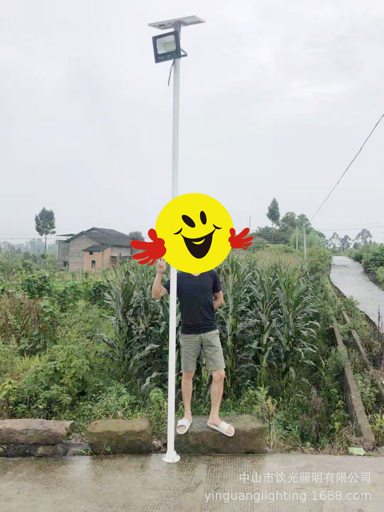 led庭院灯太阳能投光灯60W户外路灯100W花园壁灯光感应广场灯200W详情13