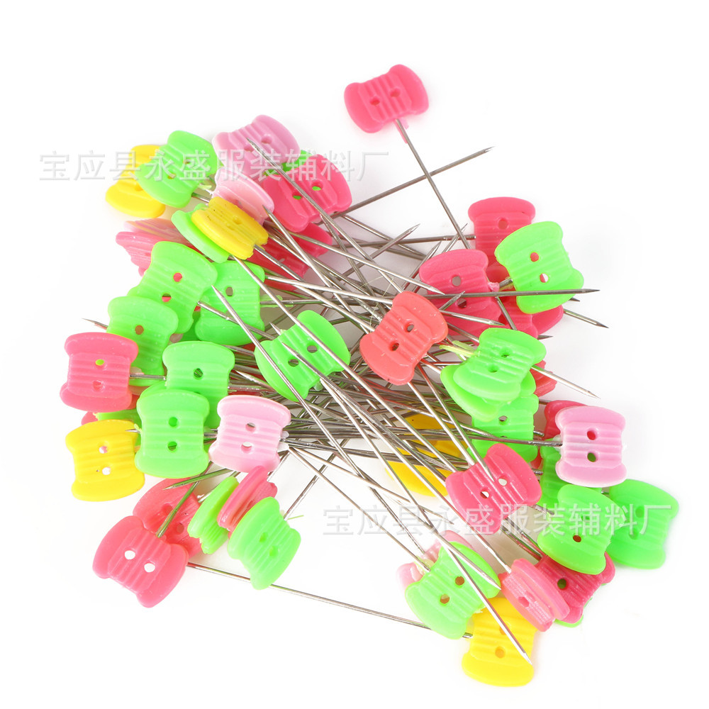 工厂供应彩色小鸟针郁金香形大头针手工装饰塑料定位裁剪针批发详情13