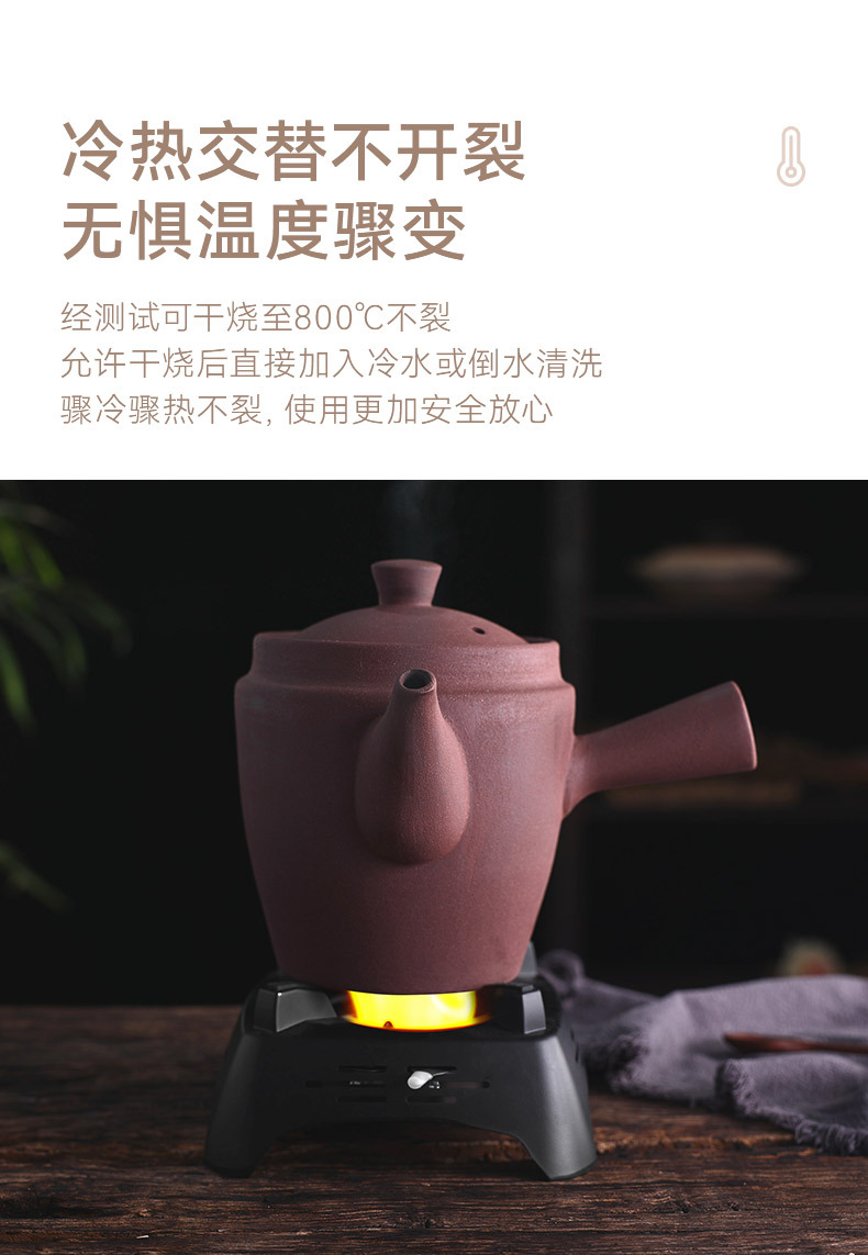 High-temperature resistant, old-fashioned, simple and unglazed medicinal pot, special for household gas stove, soup stewing and health preservation pot, ceramic sand pot pic 8