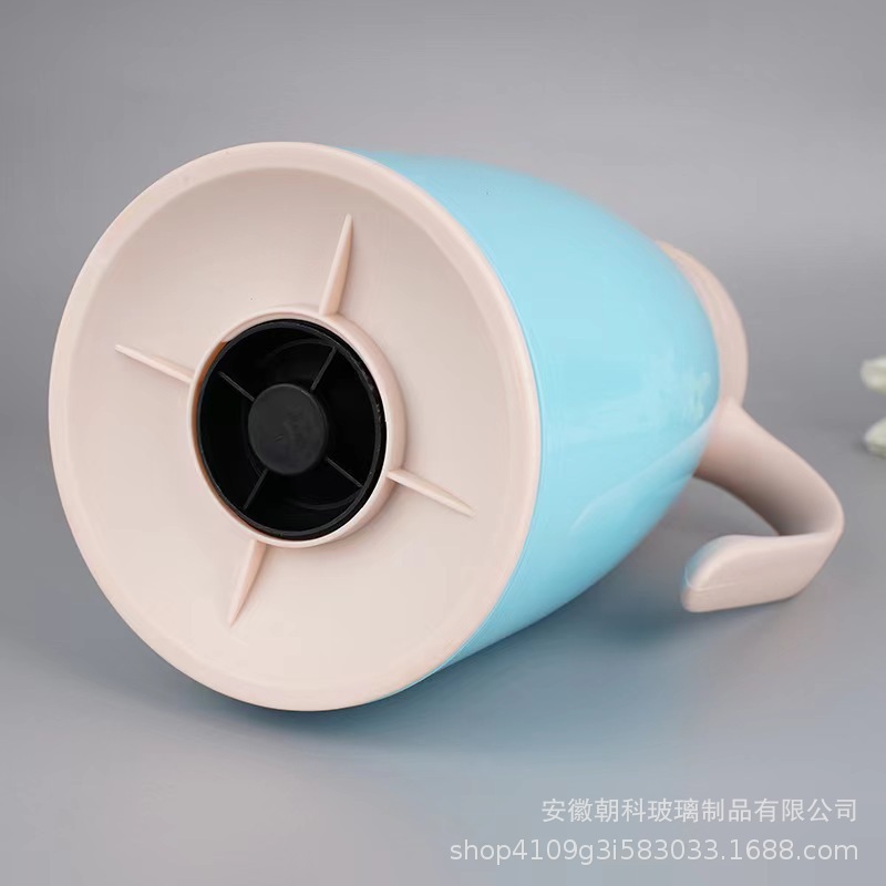 New European-style large-capacity vacuum glass inner liner insulated kettle, thermos flask, activity gift kettle, 1 liter, printed logo pic 10