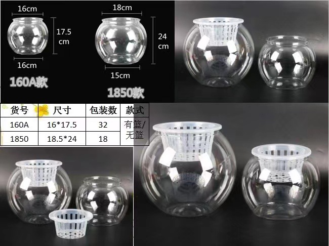 Transparent hydroponic plastic vase, green vine, aquatic plant growth container, home gardening, home decoration, water-absorbing flowerpot pic 5