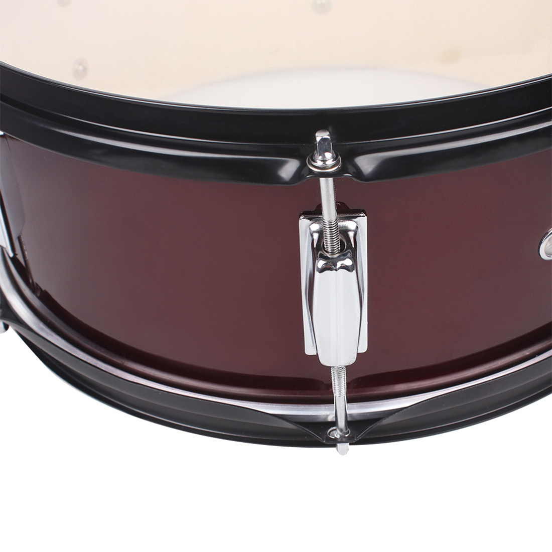 Wholesale LAde 14-inch snare drum, stainless steel squad drum, carrier, drumstick, marching drum, military band snare drum pic 22