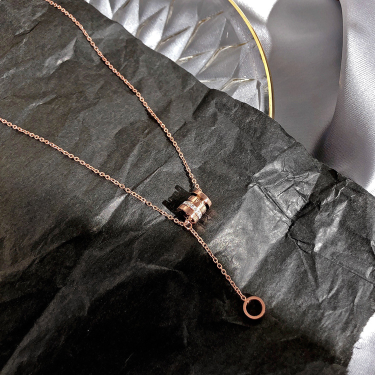 钛钢不掉色小蛮腰轻奢项链女2023年网红小众高级设计感颈链锁骨链详情9