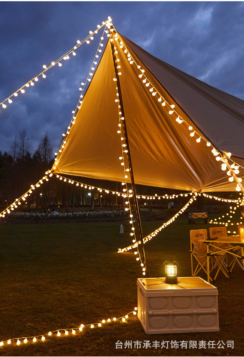 Star lights, small colored lights, string lights, led solar outdoor camping atmosphere lights, Christmas decorative lights, stall flashing light strings pic 23